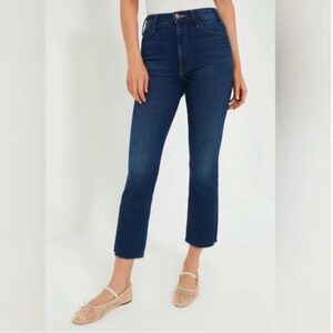 MOTHER jeans The Hustler Ankle Fray in Home Movies wash